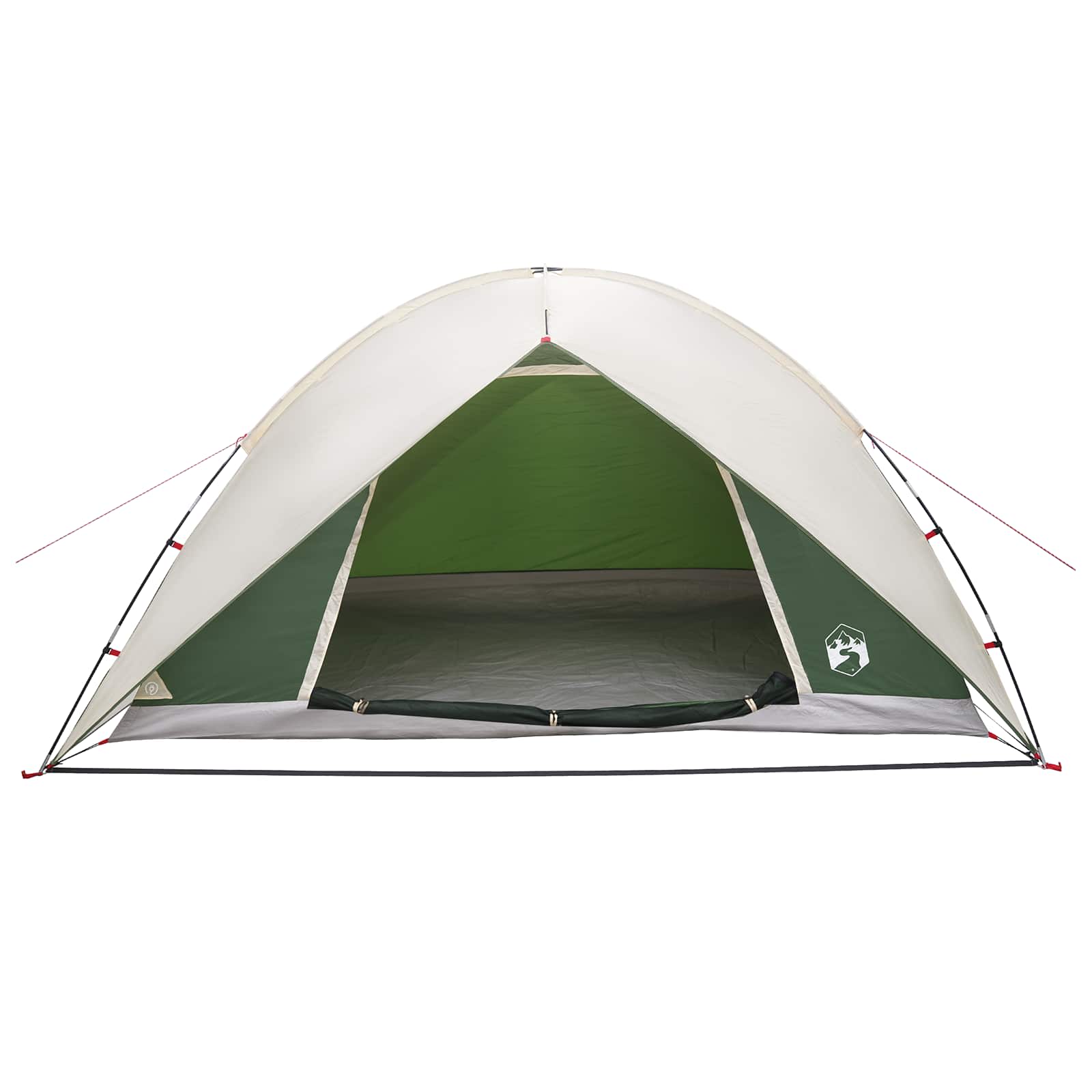 vidaXL Camping Tent with Rainfly Water-resistant 4-Person Green - 360 x 245 x 185 cm