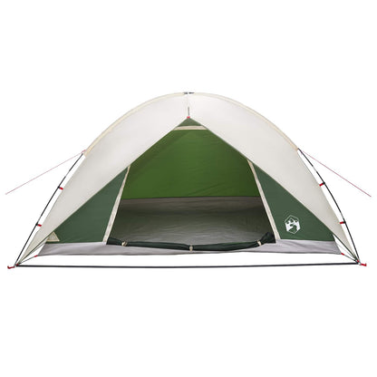 vidaXL Camping Tent with Rainfly Water-resistant 4-Person Green - 360 x 245 x 185 cm