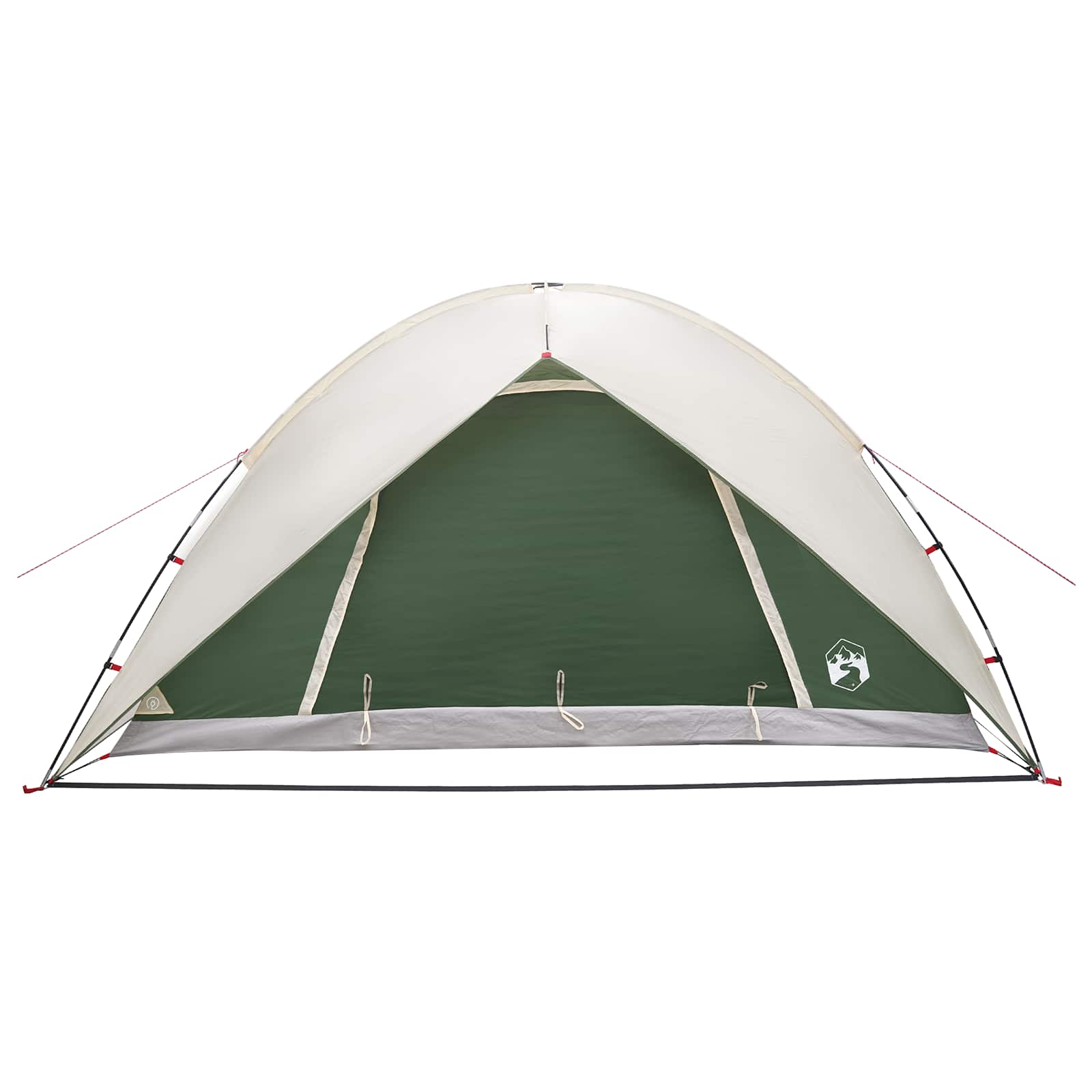 vidaXL Camping Tent with Rainfly Water-resistant 4-Person Green - 360 x 245 x 185 cm