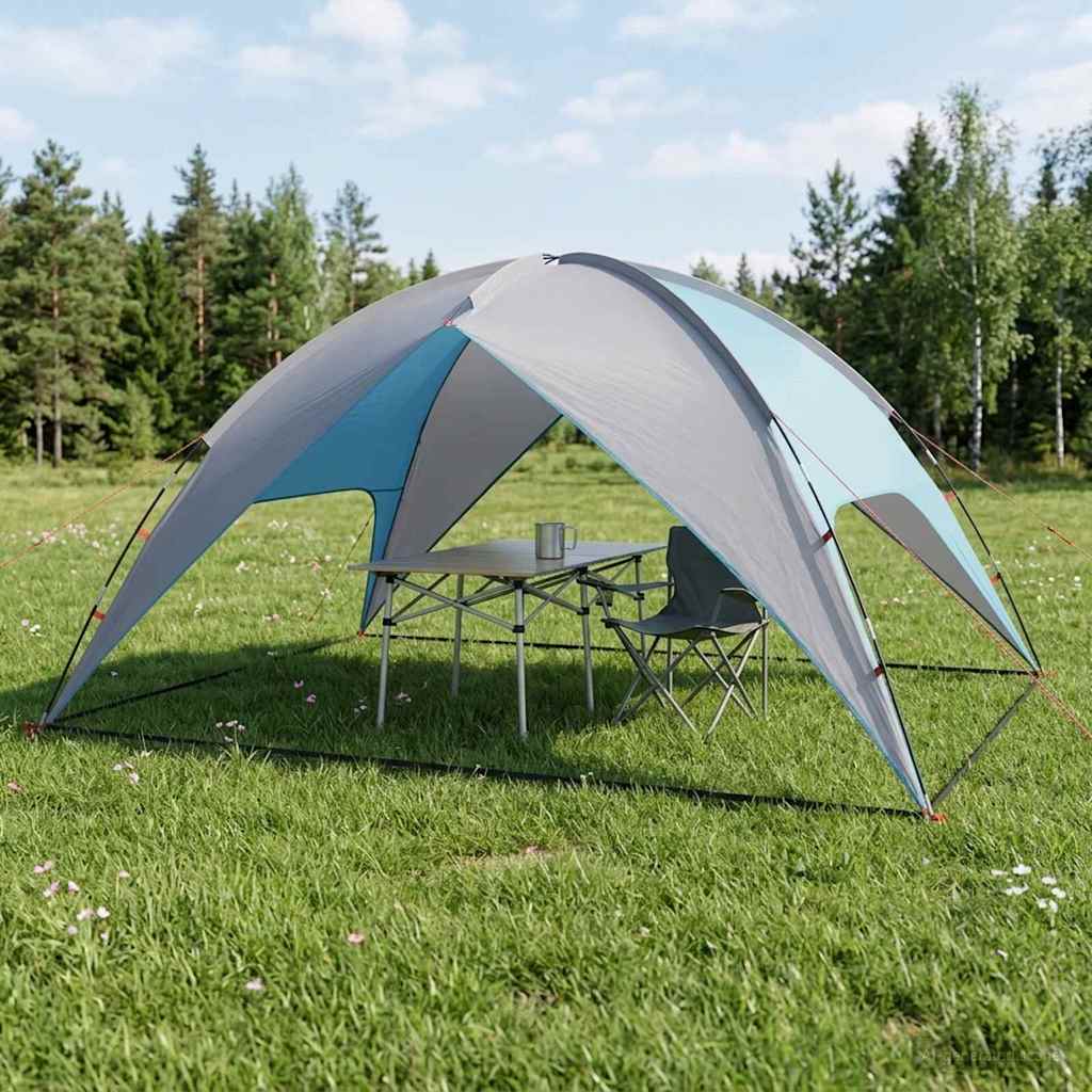 vidaXL Camping Tent with Rainfly Water-resistant 4-Person Blue - 360 x 245 x 185 cm