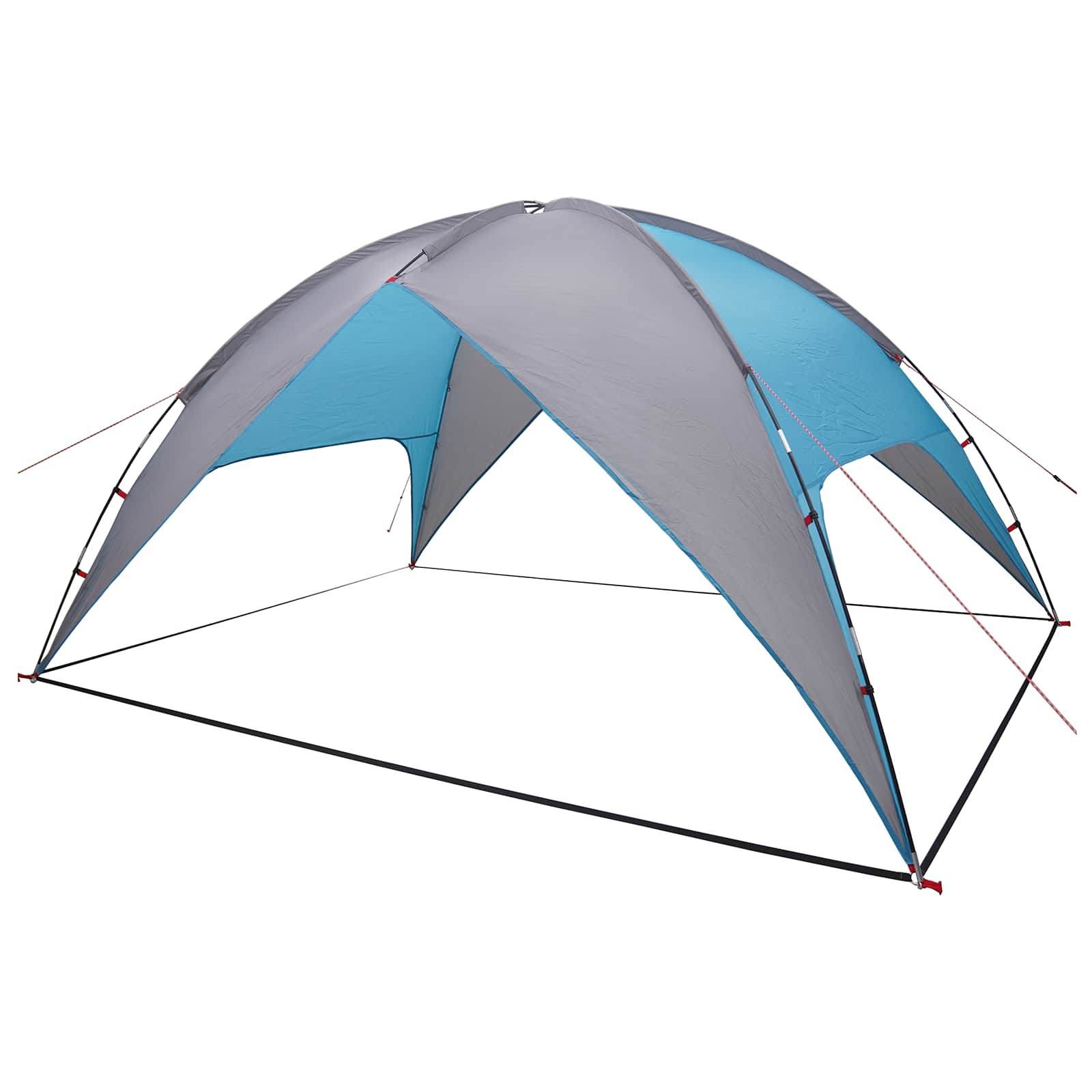 vidaXL Camping Tent with Rainfly Water-resistant 4-Person Blue - 360 x 245 x 185 cm