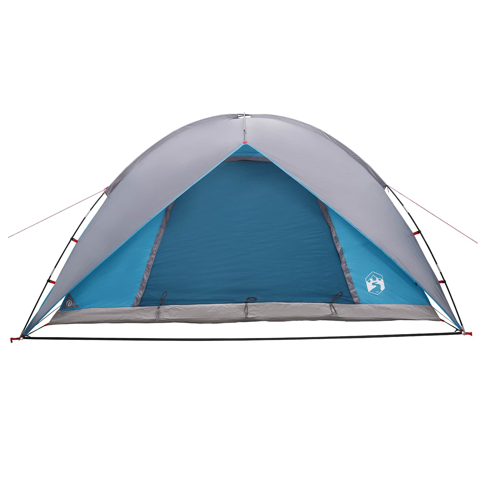 vidaXL Camping Tent with Rainfly Water-resistant 4-Person Blue - 360 x 245 x 185 cm