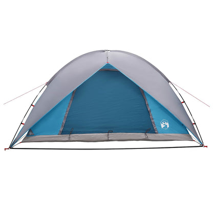 vidaXL Camping Tent with Rainfly Water-resistant 4-Person Blue - 360 x 245 x 185 cm