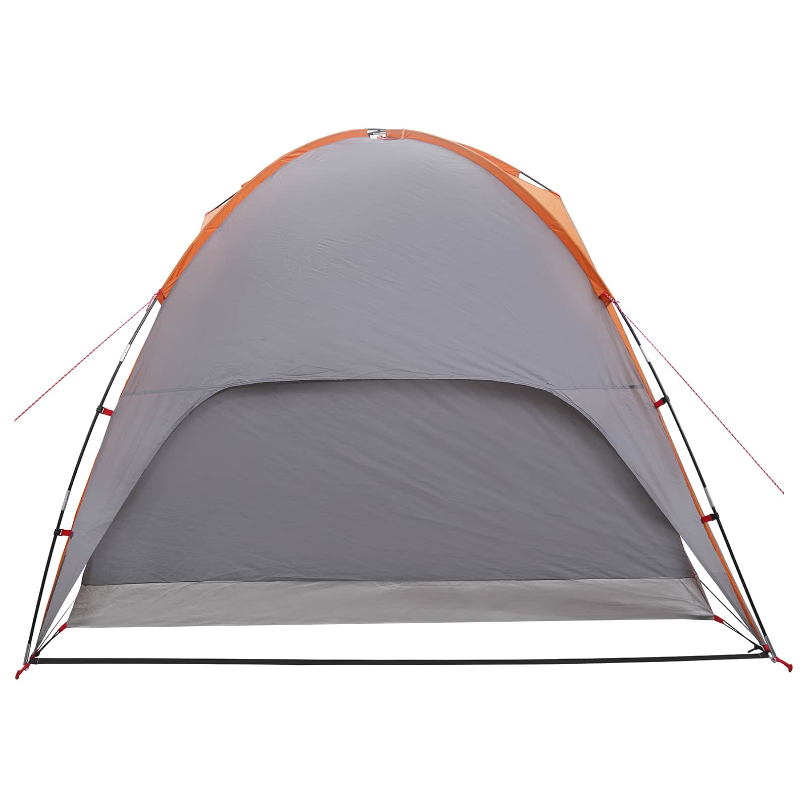 vidaXL Camping Tent with Rainfly Water-resistant 4-Person - Grey - 360 x 245 x 185 cm