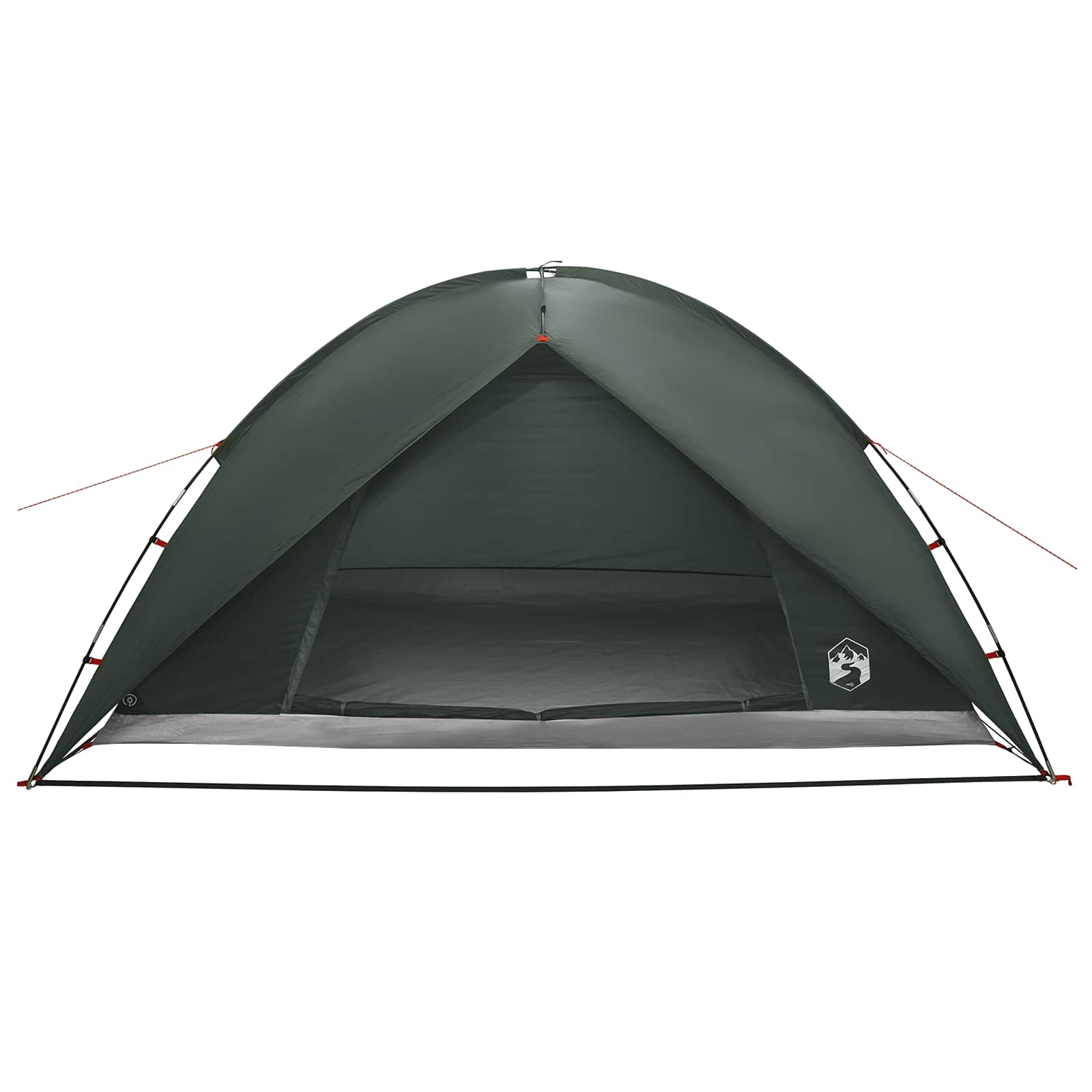 vidaXL Camping Tent with Rainfly Water-resistant 4-Person Army Green - 360 x 245 x 185 cm