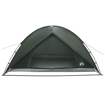 vidaXL Camping Tent with Rainfly Water-resistant 4-Person Army Green - 360 x 245 x 185 cm