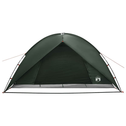 vidaXL Camping Tent with Rainfly Water-resistant 4-Person Army Green - 360 x 245 x 185 cm