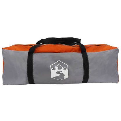 vidaXL Car Tent Grey and Orange 239 x 210 x 210 cm Polyester and Steel