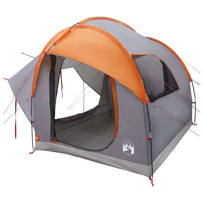 vidaXL Car Tent Grey and Orange 239 x 210 x 210 cm Polyester and Steel