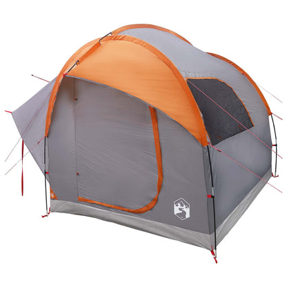 vidaXL Car Tent Grey and Orange 239 x 210 x 210 cm Polyester and Steel
