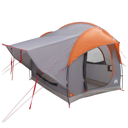 vidaXL Car Tent Grey and Orange 239 x 210 x 210 cm Polyester and Steel