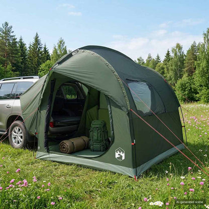vidaXL Car Tent Army Green 239 x 210 x 210 cm Polyester and Steel