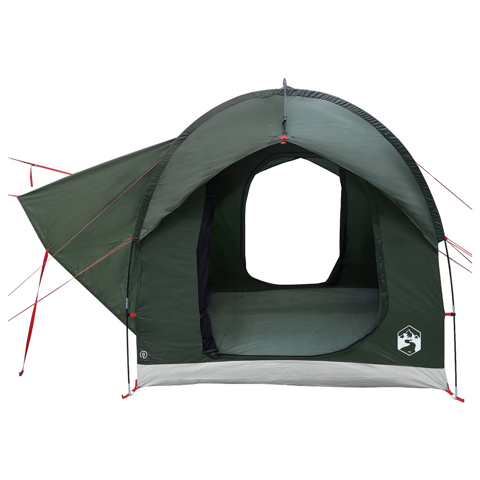 vidaXL Car Tent Army Green 239 x 210 x 210 cm Polyester and Steel