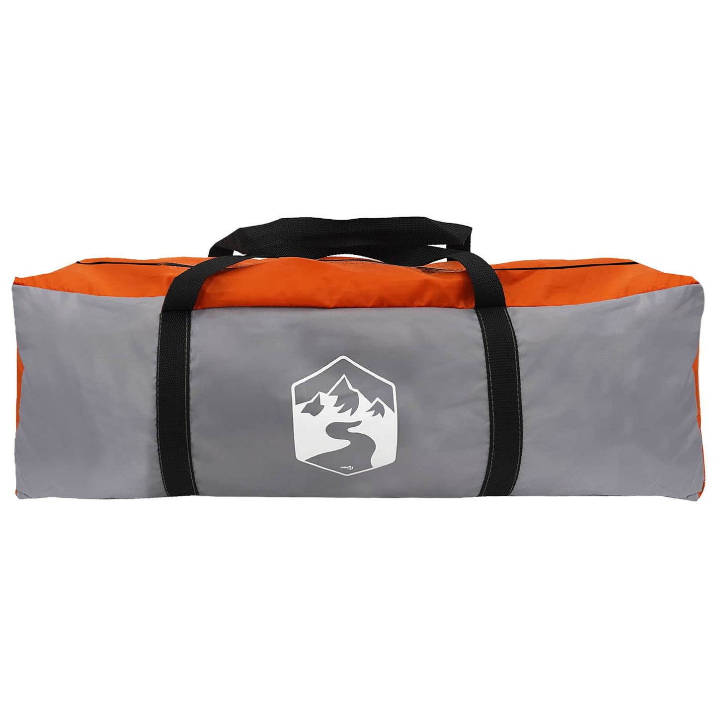 vidaXL Car Tent 200 x 170 x 170 cm Grey and Orange Polyester and Steel