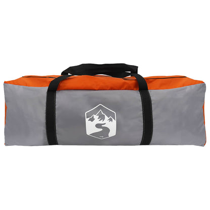 vidaXL Car Tent 200 x 170 x 170 cm Grey and Orange Polyester and Steel