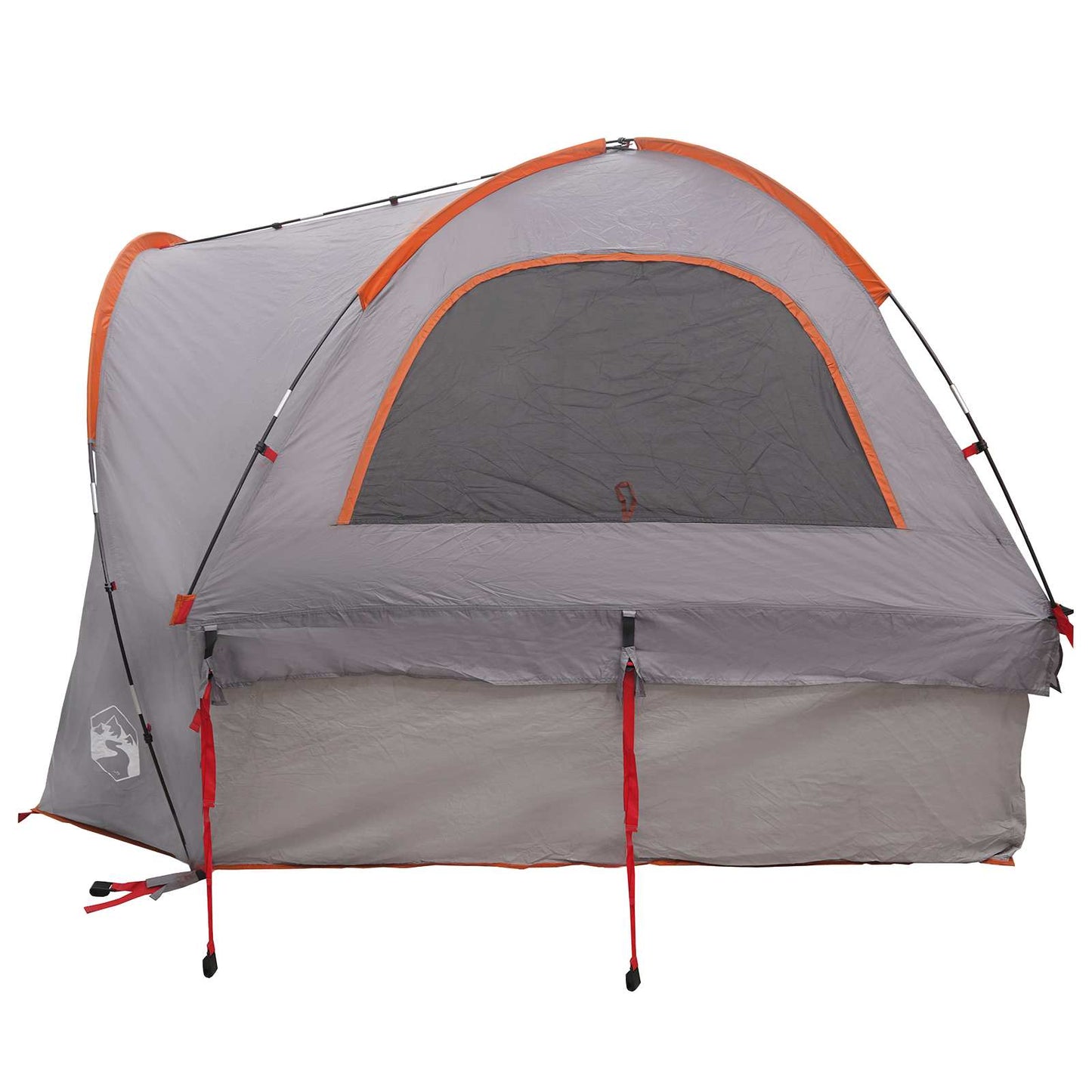 vidaXL Car Tent 200 x 170 x 170 cm Grey and Orange Polyester and Steel