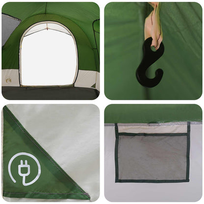 vidaXL Tailgate Tent with Rainfly Water-resistant Green 4-Person