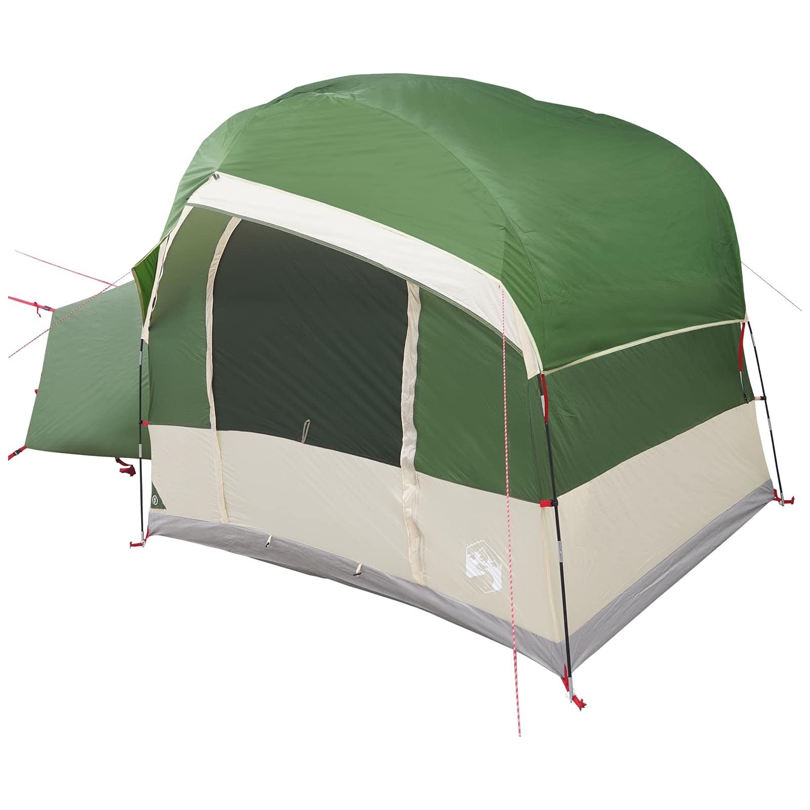 vidaXL Tailgate Tent with Rainfly Water-resistant Green 4-Person