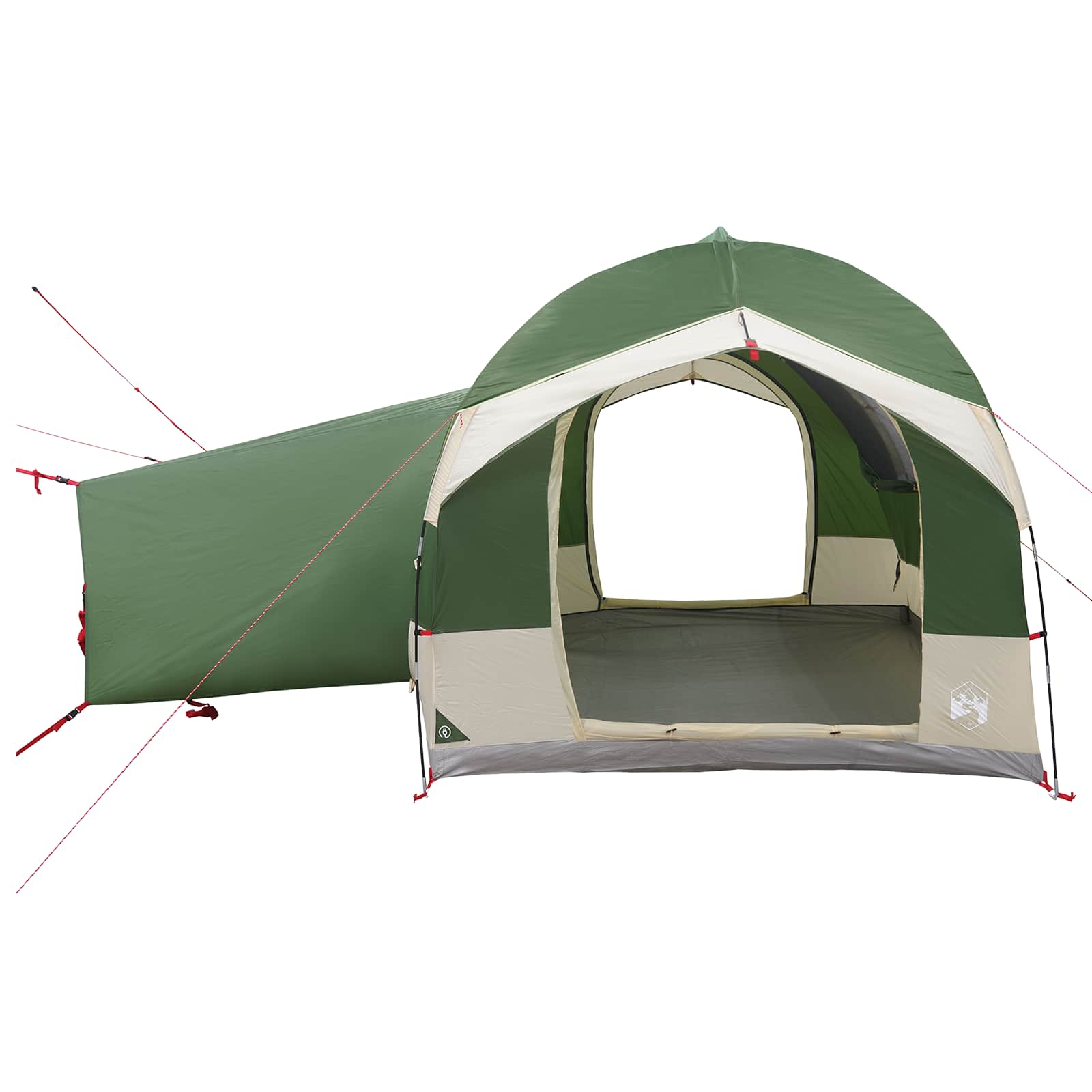vidaXL Tailgate Tent with Rainfly Water-resistant Green 4-Person