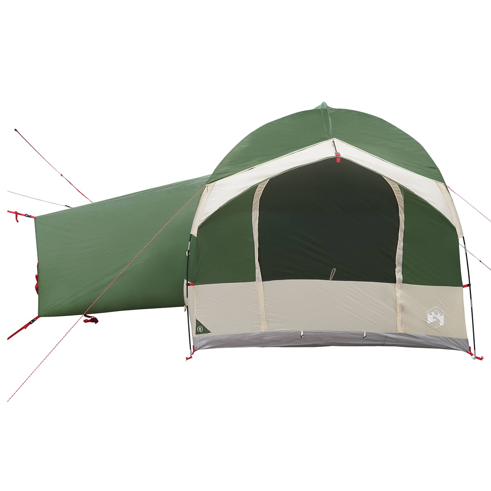 vidaXL Tailgate Tent with Rainfly Water-resistant Green 4-Person