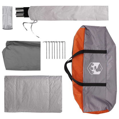 vidaXL Tailgate Tent with Rainfly Water-resistant Grey and Orange - 250 x 250 x 220 cm