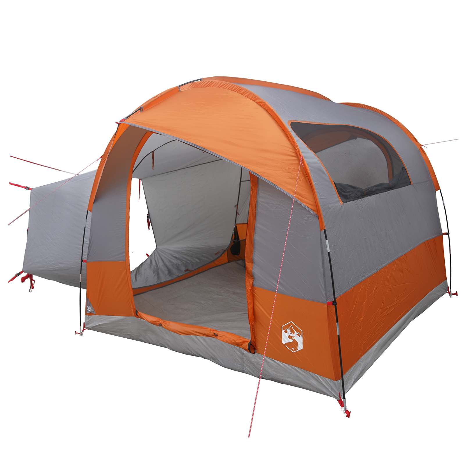 vidaXL Tailgate Tent with Rainfly Water-resistant Grey and Orange - 250 x 250 x 220 cm