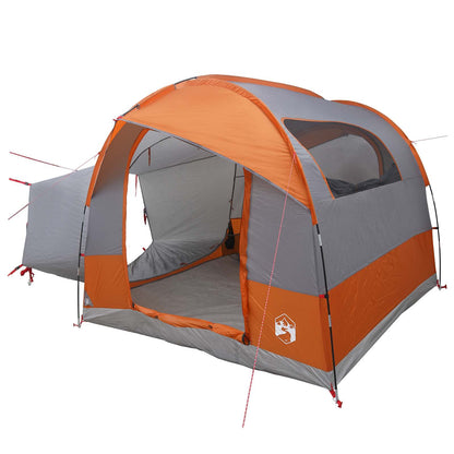 vidaXL Tailgate Tent with Rainfly Water-resistant Grey and Orange - 250 x 250 x 220 cm