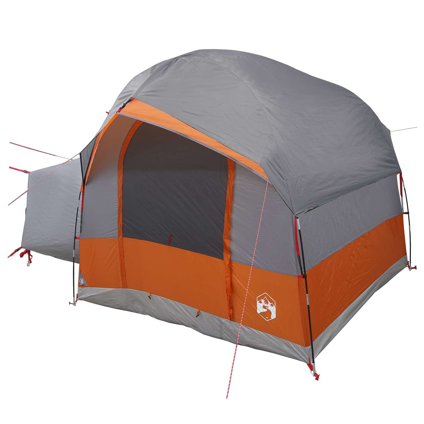 vidaXL Tailgate Tent with Rainfly Water-resistant Grey and Orange - 250 x 250 x 220 cm