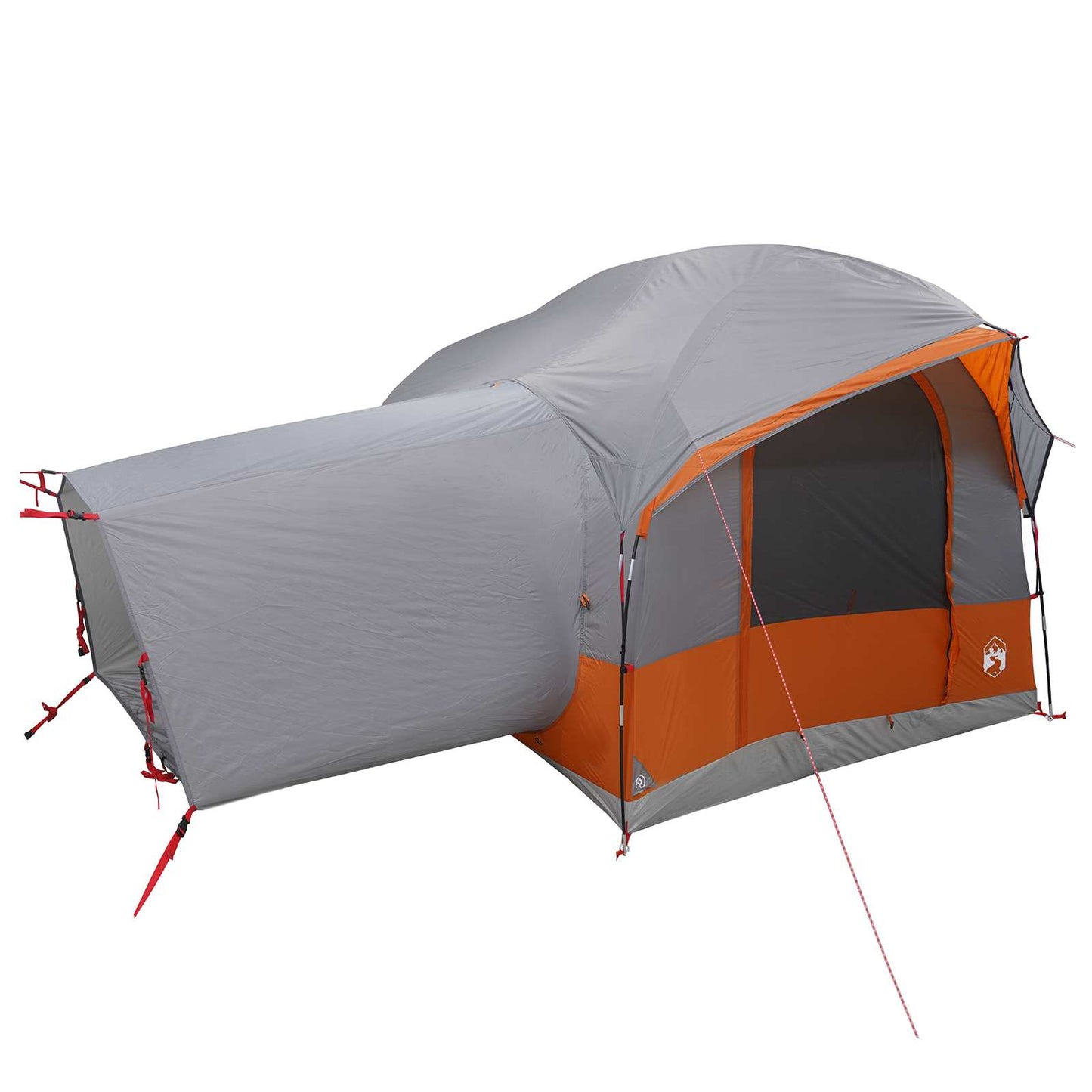 vidaXL Tailgate Tent with Rainfly Water-resistant Grey and Orange - 250 x 250 x 220 cm