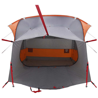 vidaXL Tailgate Tent with Rainfly Water-resistant Grey and Orange - 250 x 250 x 220 cm