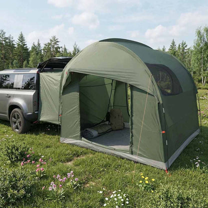 vidaXL Tailgate Tent with Rainfly Water-resistant Army Green - 250 x 250 x 220 cm