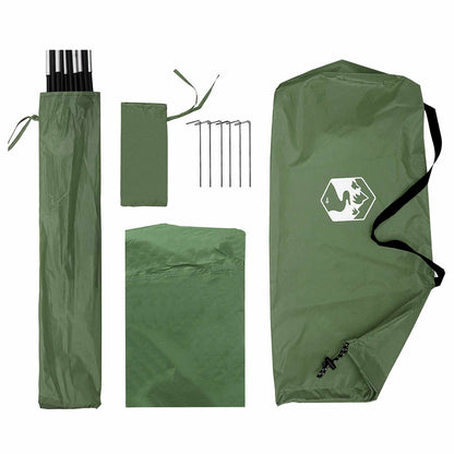 vidaXL Car Tent 308 x 215 x 220 cm Green Polyester and Steel