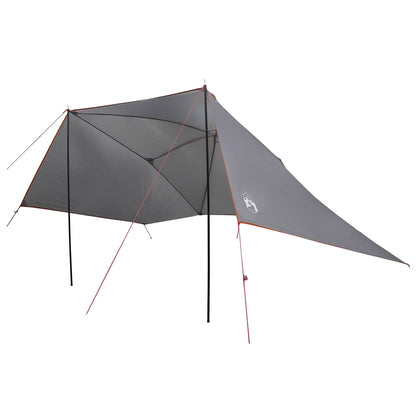 vidaXL Car Tent 308 x 215 x 220 cm Grey and Orange Polyester and Steel