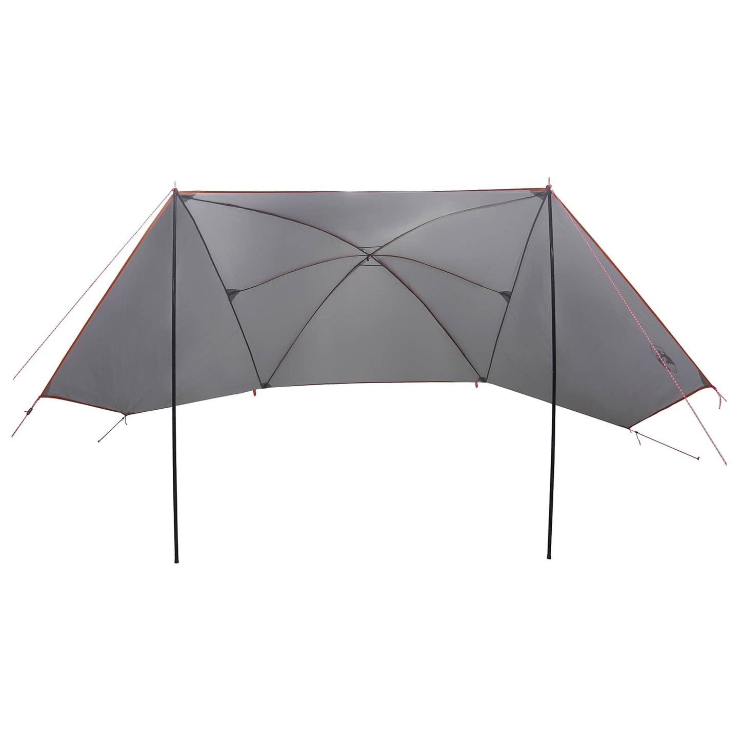 vidaXL Car Tent 308 x 215 x 220 cm Grey and Orange Polyester and Steel
