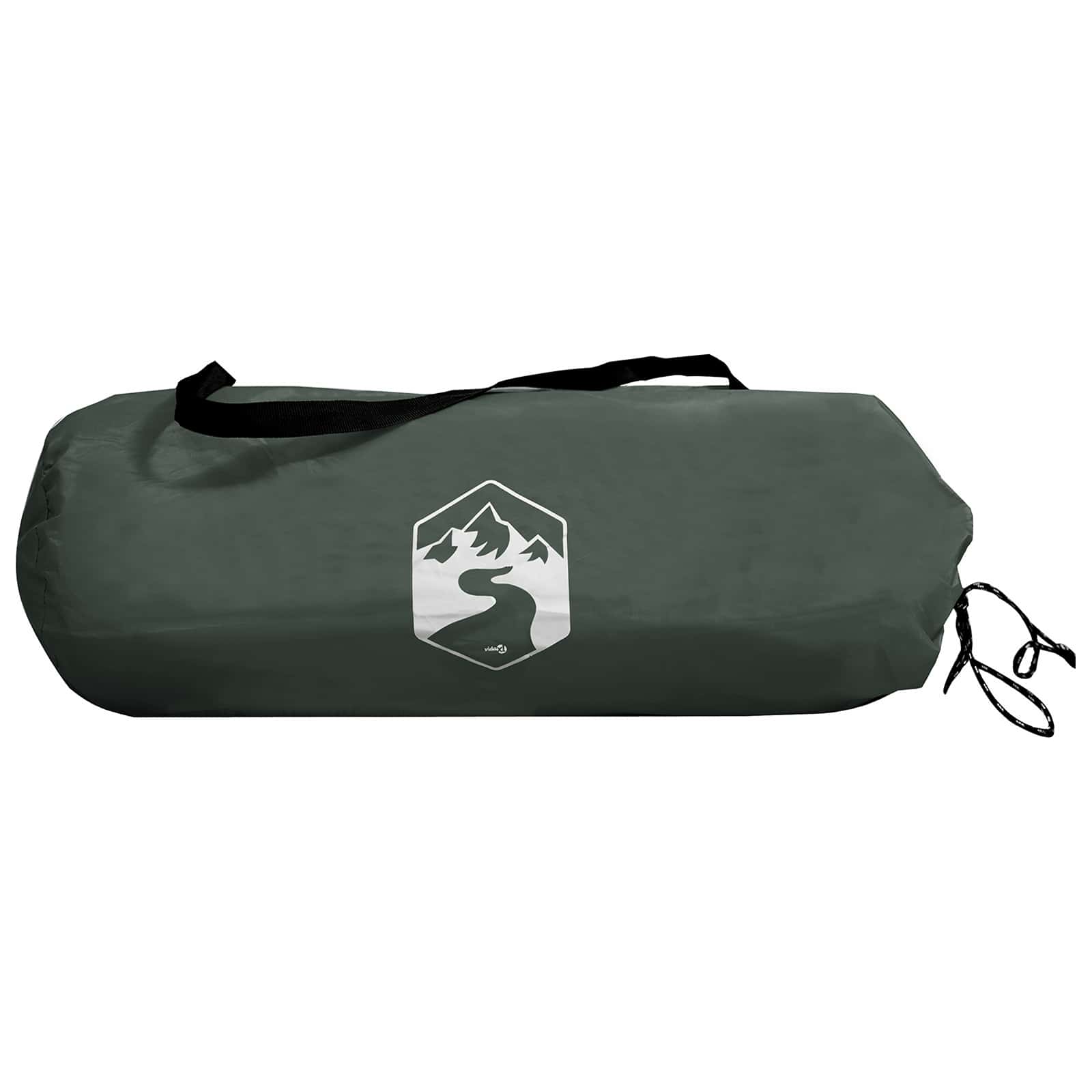 vidaXL Car Tent 308 x 215 x 220 cm Army Green Polyester and Steel