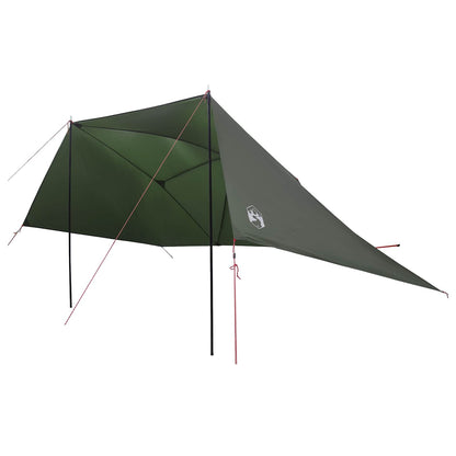vidaXL Car Tent 308 x 215 x 220 cm Army Green Polyester and Steel