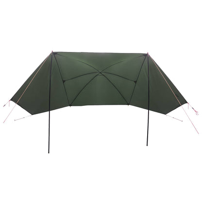 vidaXL Car Tent 308 x 215 x 220 cm Army Green Polyester and Steel