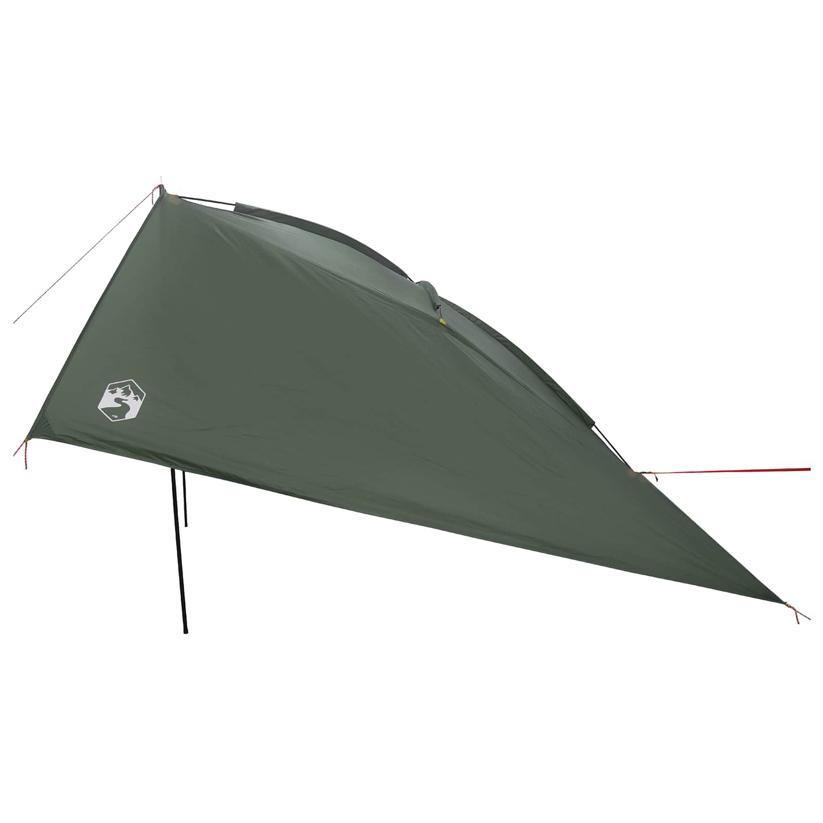 vidaXL Car Tent 308 x 215 x 220 cm Army Green Polyester and Steel