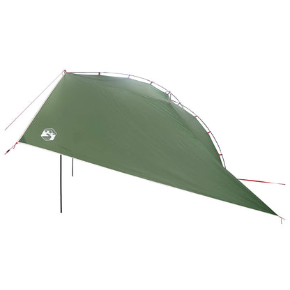 vidaXL Car Tent 350 x 250 cm Green Polyester and Steel