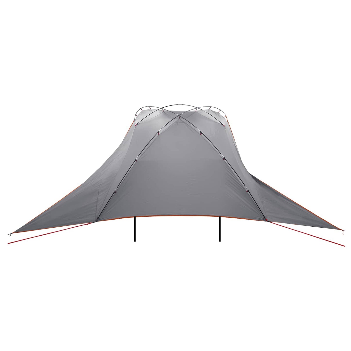 vidaXL Car Tent 350 x 250 cm Grey and Orange Polyester and Steel