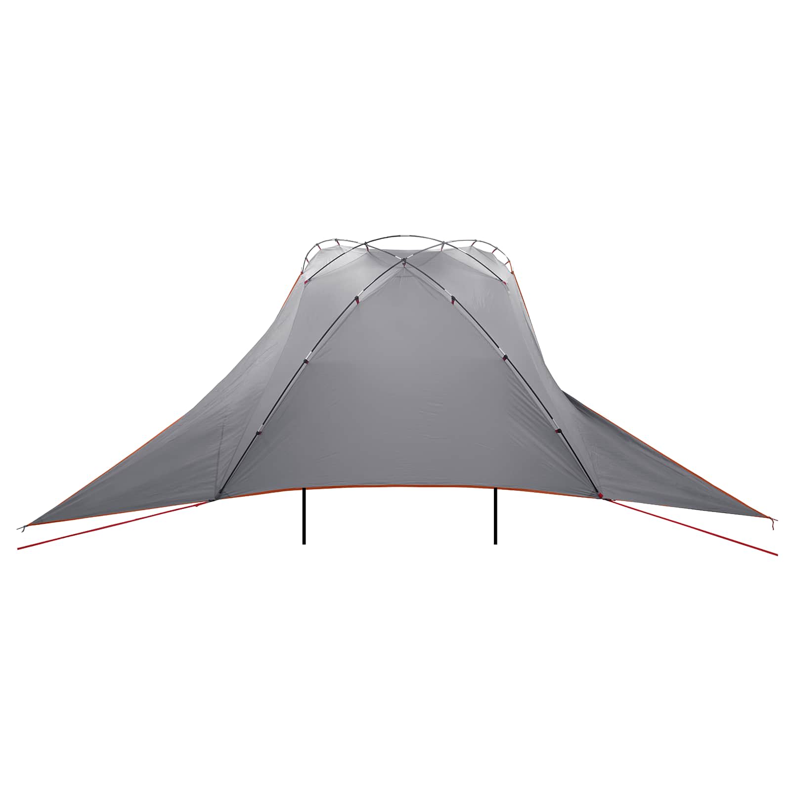vidaXL Car Tent 350 x 250 cm Grey and Orange Polyester and Steel