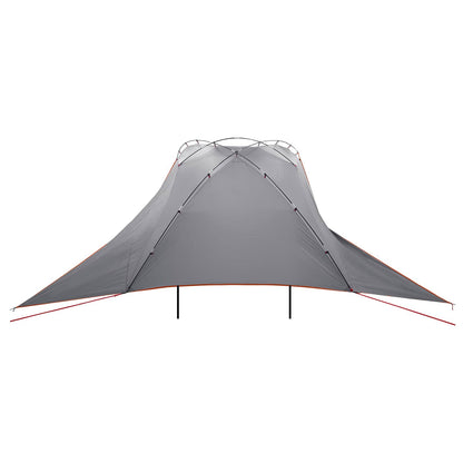 vidaXL Car Tent 350 x 250 cm Grey and Orange Polyester and Steel