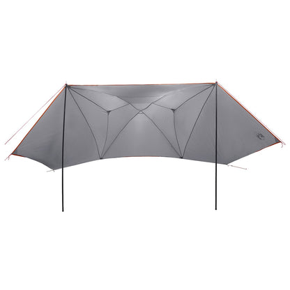 vidaXL Car Tent 350 x 250 cm Grey and Orange Polyester and Steel