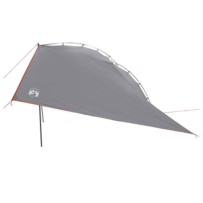 vidaXL Car Tent 350 x 250 cm Grey and Orange Polyester and Steel