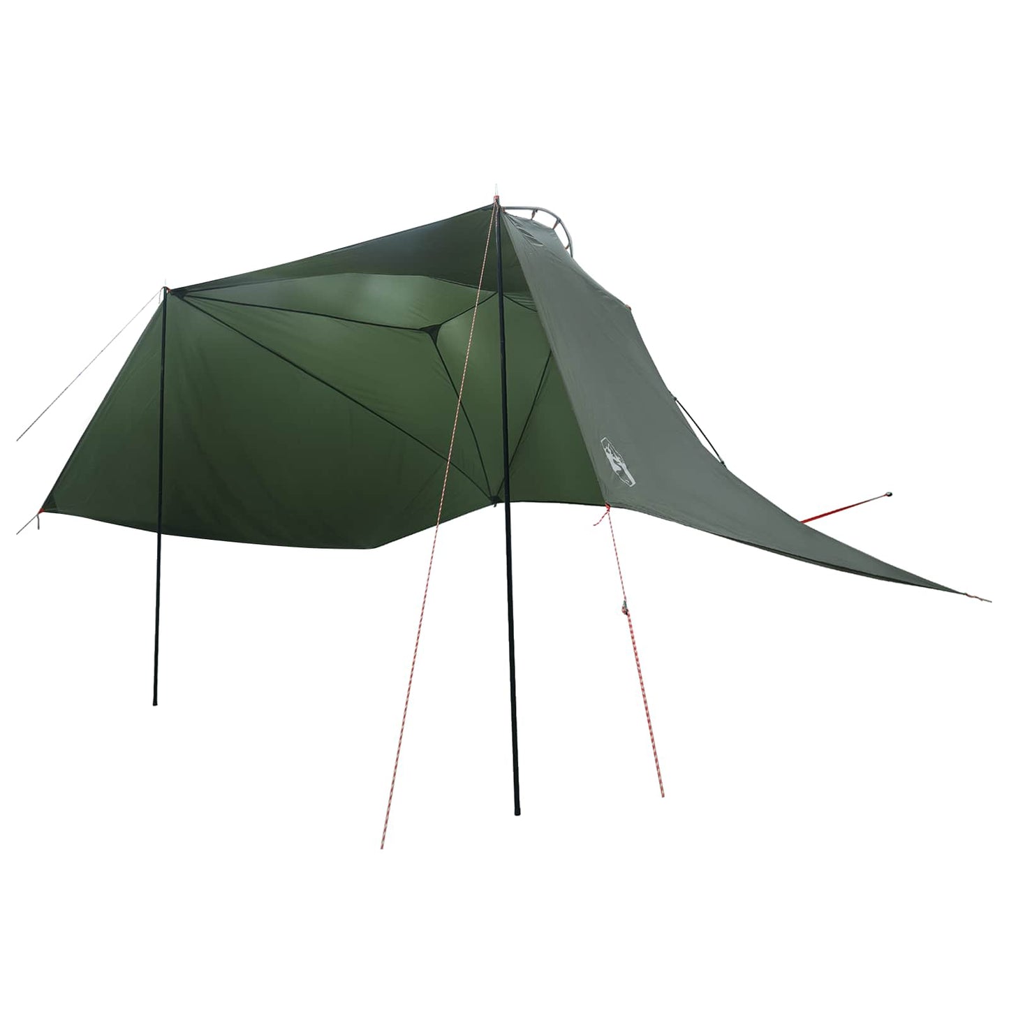 vidaXL Car Tent 350 x 250 cm Army Green Polyester and Steel