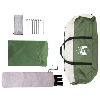 vidaXL Vehicle Awning Green 518 x 580 x 215 cm Polyester and Steel