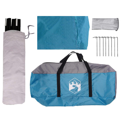 vidaXL Vehicle Awning Blue 518 x 580 x 215 cm Polyester and Steel