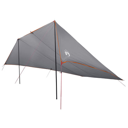 vidaXL Vehicle Awning with Roof Grey and Orange 518 x 580 x 215 cm