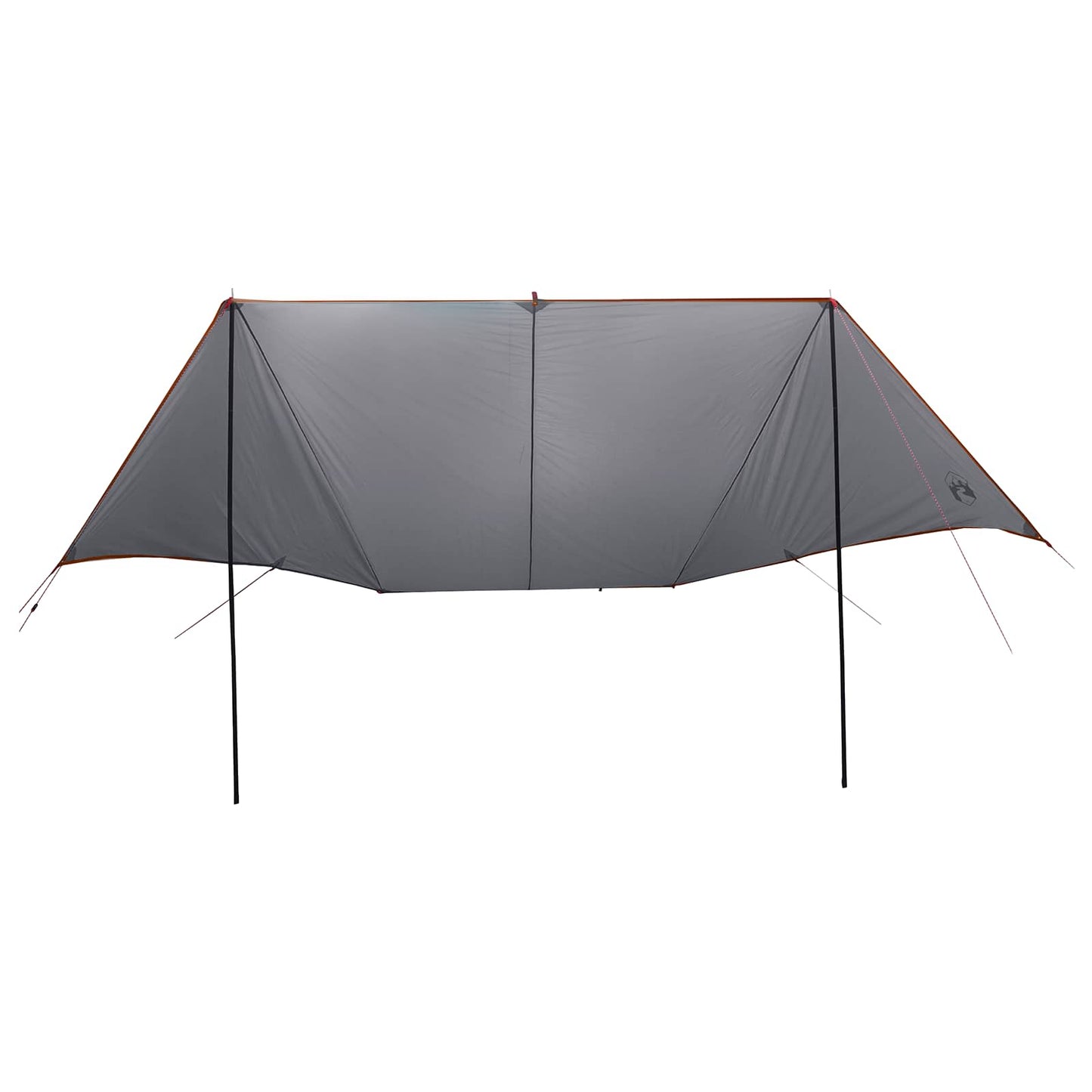 vidaXL Vehicle Awning with Roof Grey and Orange 518 x 580 x 215 cm