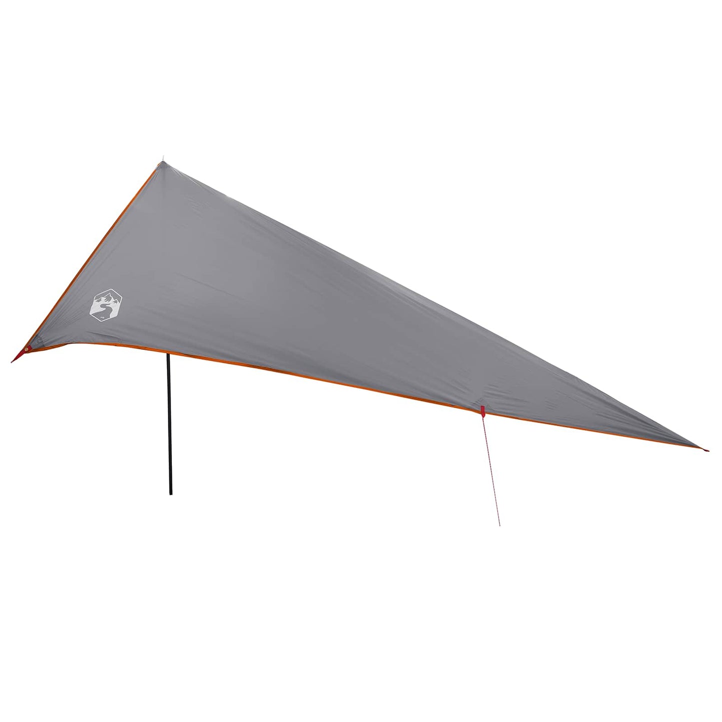vidaXL Vehicle Awning with Roof Grey and Orange 518 x 580 x 215 cm